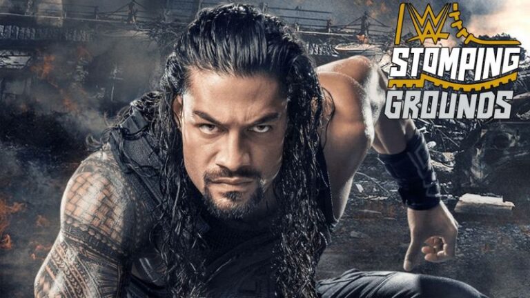 Roman Reigns on WWE Stomping Grounds poster