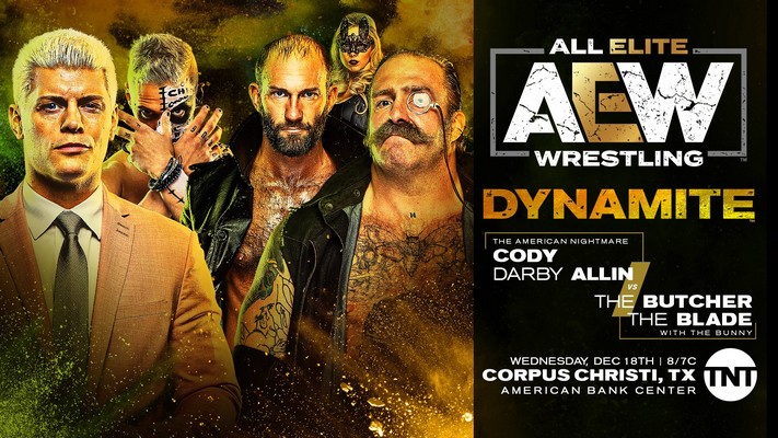 AEW Dynamite Preview (12/18/2019) Cody & Darby Allin vs. The Butcher & The Blade AEW Dynamite Preview (12/18/2019) Cody & Darby Allin vs. The Butcher & The Blade