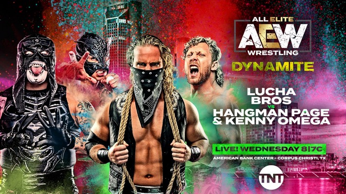 AEW Dynamite Preview (12/18/2019) Hangman Page & Kenny Omega vs. The Lucha Bros AEW Dynamite Preview (12/18/2019) Hangman Page & Kenny Omega vs. The Lucha Bros