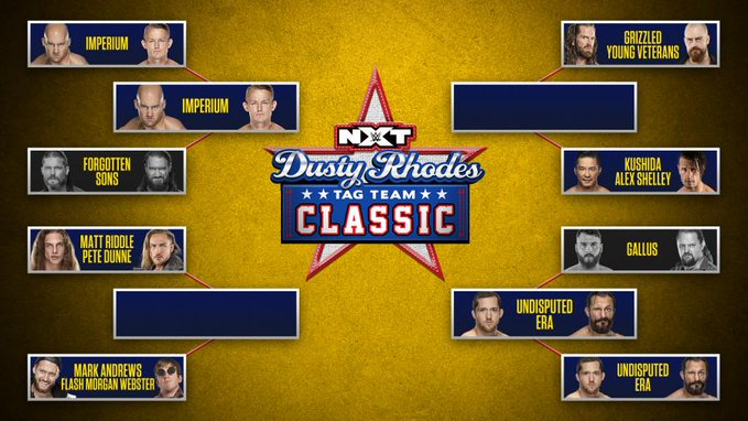 Undisputed Era & Imperium Advance In Dusty Rhodes Tag Team Classic Dusty Rhodes Tag Team Classic Bracket