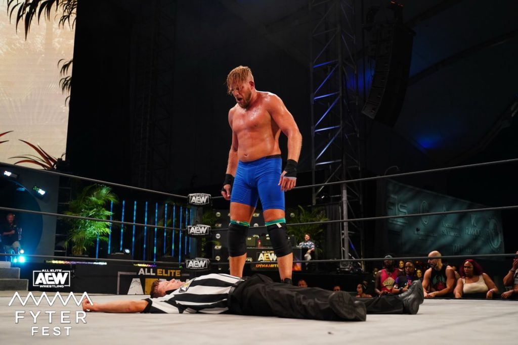AEW Suspends Jake Hager For Attacking Referee