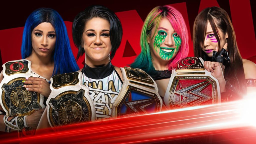 WWE Raw Preview (7/13) – WWE Women’s Tag Team Championship – Sasha Banks and Bayley (c) vs. The Kabuki Warriors (Kairi Sane and Asuka) WWE Raw Preview (7/13) – WWE Women’s Tag Team Championship – Sasha Banks and Bayley (c) vs. The Kabuki Warriors (Kairi Sane and Asuka)