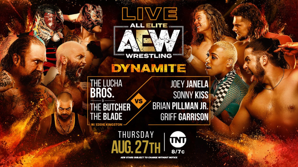 AEW Dynamite Results: The Butcher, The Blade, & The Lucha Bros vs. Joey Janela, Sonny Kiss, Brian Pillman Jr. & Griff Garrison
