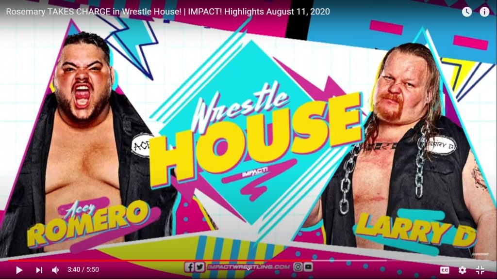 Impact Wrestling Results and Recap (8/11) – Wrestle House – Larry D defeated Acey Romero