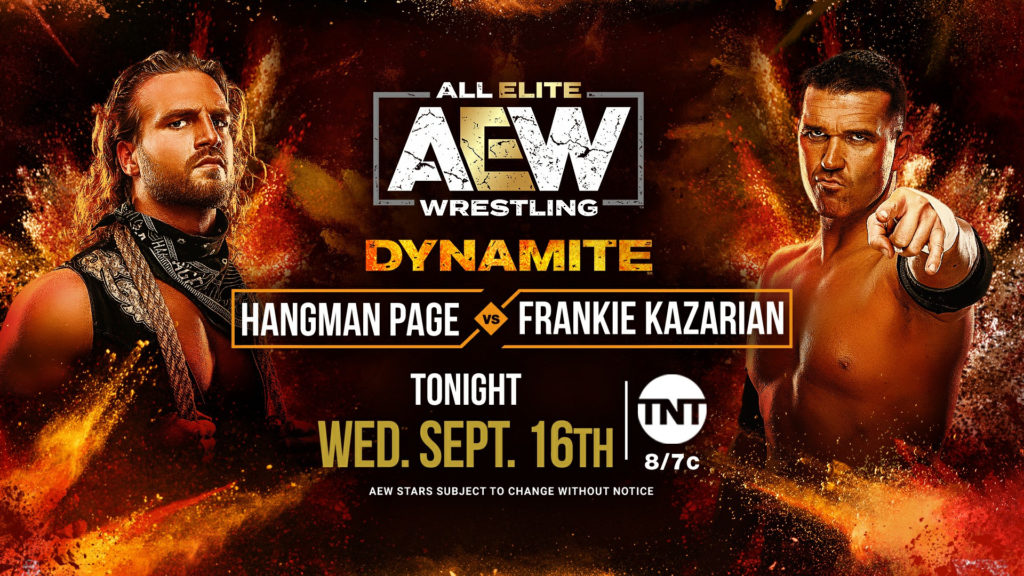 AEW Dynamite Results: Hangman Page vs. Frankie Kazarian AEW Dynamite Results: Hangman Page vs. Frankie Kazarian