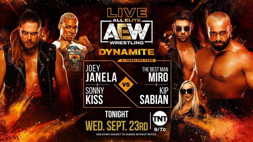 AEW Dynamite Results: Joey Janela & Sonny Kiss vs. Kip Sabian & Miro