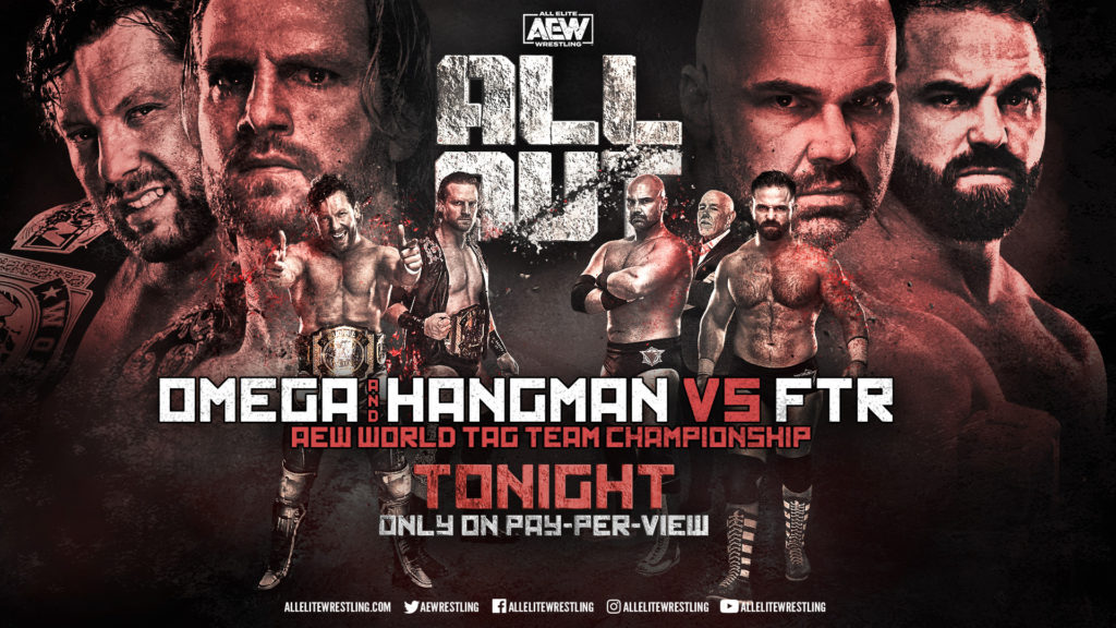 AEW All Out Results: Kenny Omega & Hangman Page vs. FTR [AEW Tag Team Championship Match]