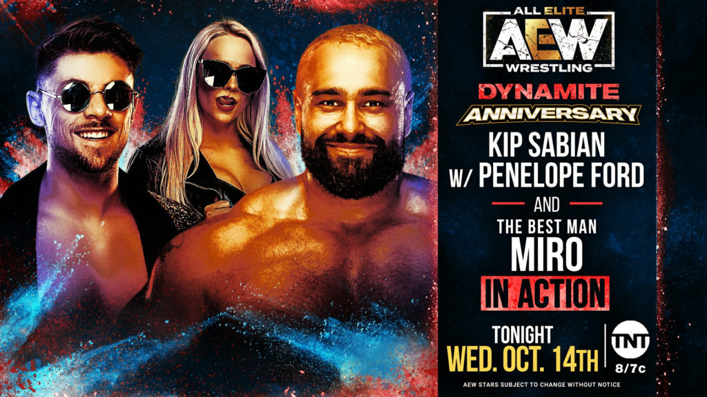 AEW Dynamite Anniversary Results: Kip Sabian & Miro vs. Sean Maluta & Lee Johnson AEW Dynamite Anniversary Results: Kip Sabian & Miro vs. Sean Maluta & Lee Johnson