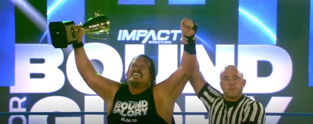 Impact Wrestling Bound For Glory Results (10/24) - Call Your Shot Gauntlet Match – Rhino pinned Sami Callihan to win the Gauntlet