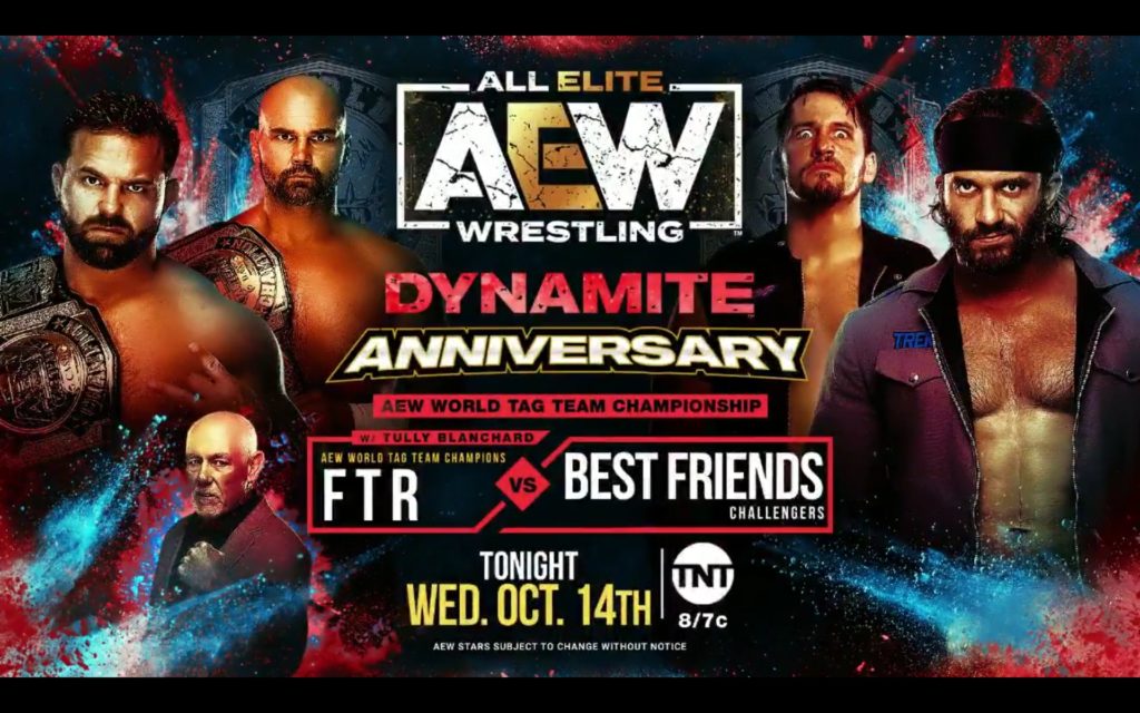 AEW Dynamite Anniversary Results: Best Friends vs. FTR [AEW World Tag Team Championship Match]