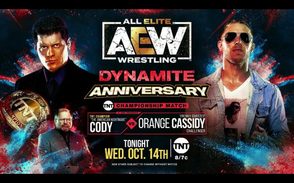 AEW Dynamite Annivesary Results: Orange Cassidy vs. Cody Rhodes [TNT Championship Match]