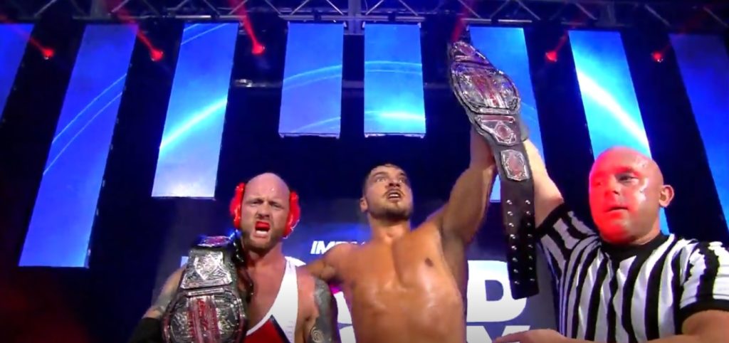 Impact Wrestling Bound For Glory Results (10/24) - Four Way Impact Tag Team Championship –  North (Ethan Page, Josh Alexander) Defeated The Motor City Machine Guns (Alex Shelley, Chris Sabin), The Good Brothers (Karl Anderson, Doc Gallows), and Ace Austin and Madman Fulton