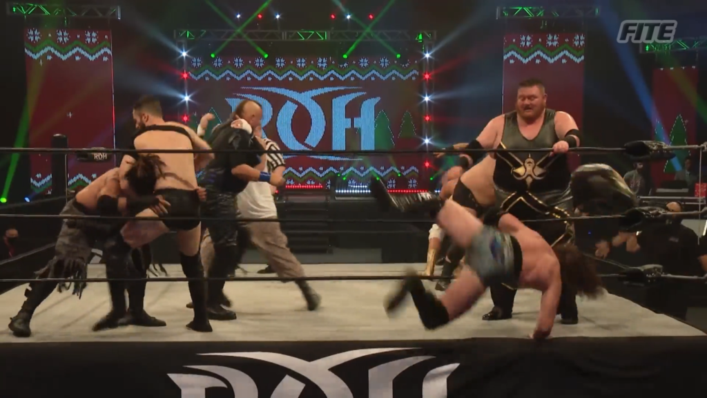 Ring Of Honor Results: Team Mark Briscoe vs. Team Jay Briscoe [Christmas Surprise 10-Man Tag Match]