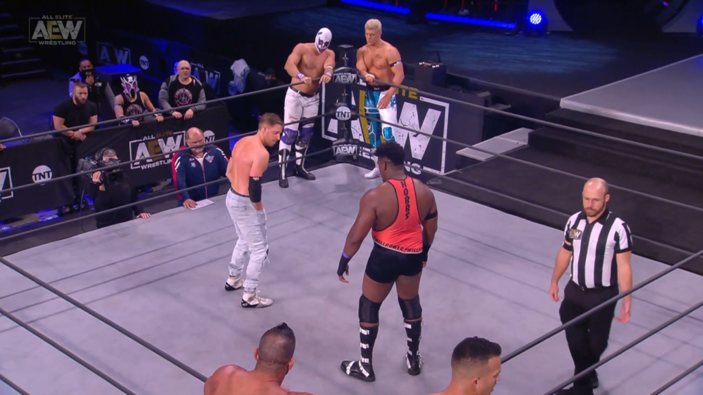 AEW Dynamite Results: Brodie Lee Jr. Handpicked Team [Cody Rhodes, Orange Cassidy & 10] vs. Team Taz [Brian Cage, Ricky Starks & Will Hobbs]