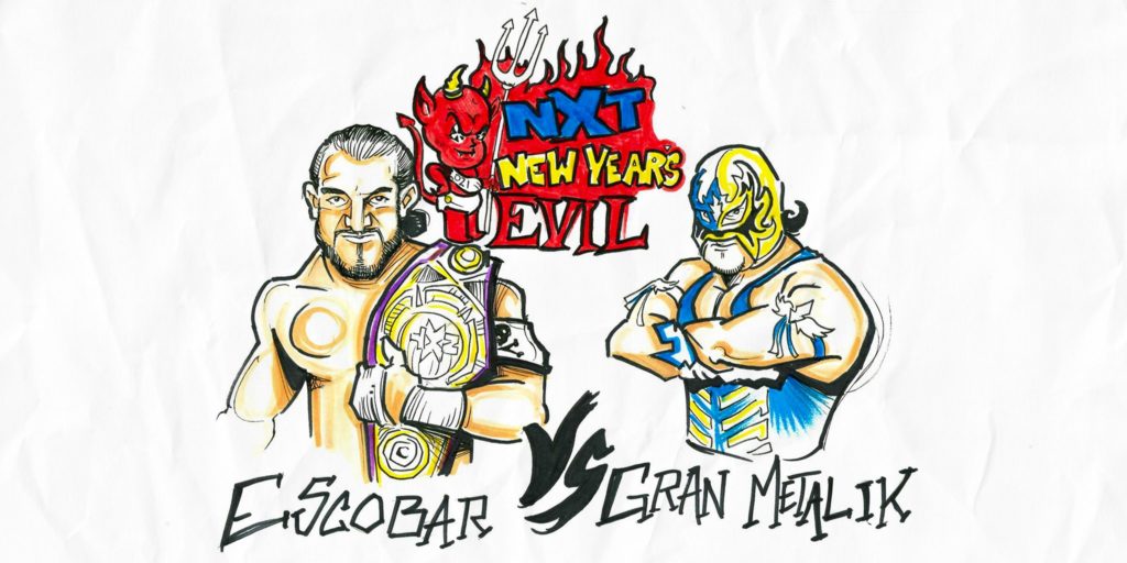 WWE NXT New Years Evil Results: Gran Metalik vs. Santos Escobar [NXT Cruiserweight Championship Match]