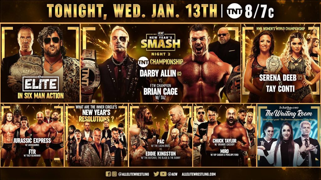 AEW New Years Smash Night Two Preview [Brian Cage vs. Darby Allin, Kenny Omega In Action]