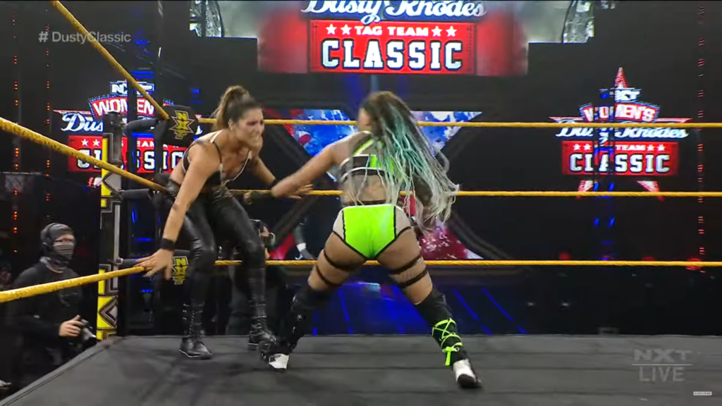 WWE NXT Results: Raquel Gonzalez & Dakota Kai vs. Kacy Catanzano & Kayden Carter [Dusty Classic Match]