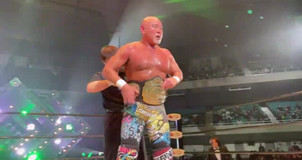 Keiji Mutoh Defeats Go Shiozaki To Win GHC Championship In Pro Wrestling NOAH