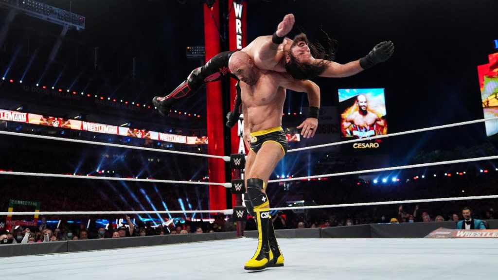 WWE Wrestlemania 37 Night One Results: Cesaro Hits Seth Rollins With Neutralizer For Major Win