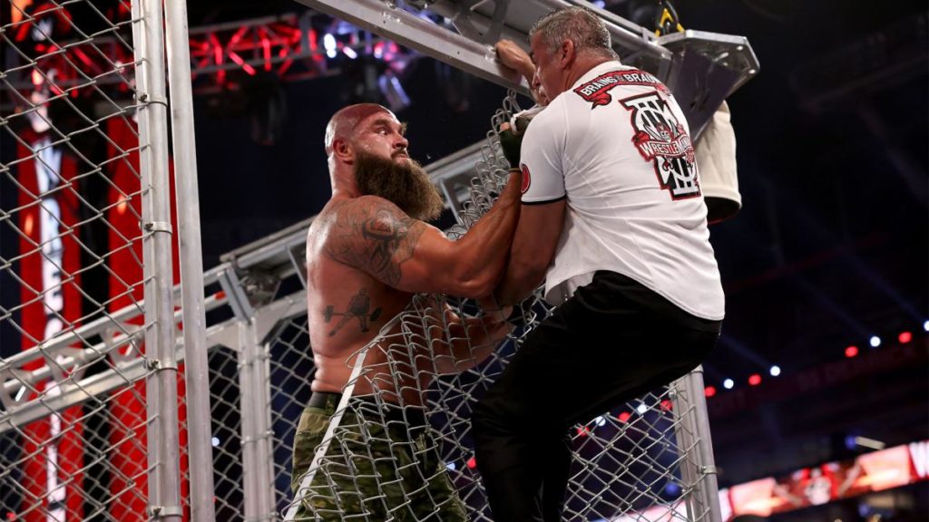 WWE Wrestlemania 37 Night One Results: Braun Strowman Flattens Shane McMahon To Win Steel Cage Match