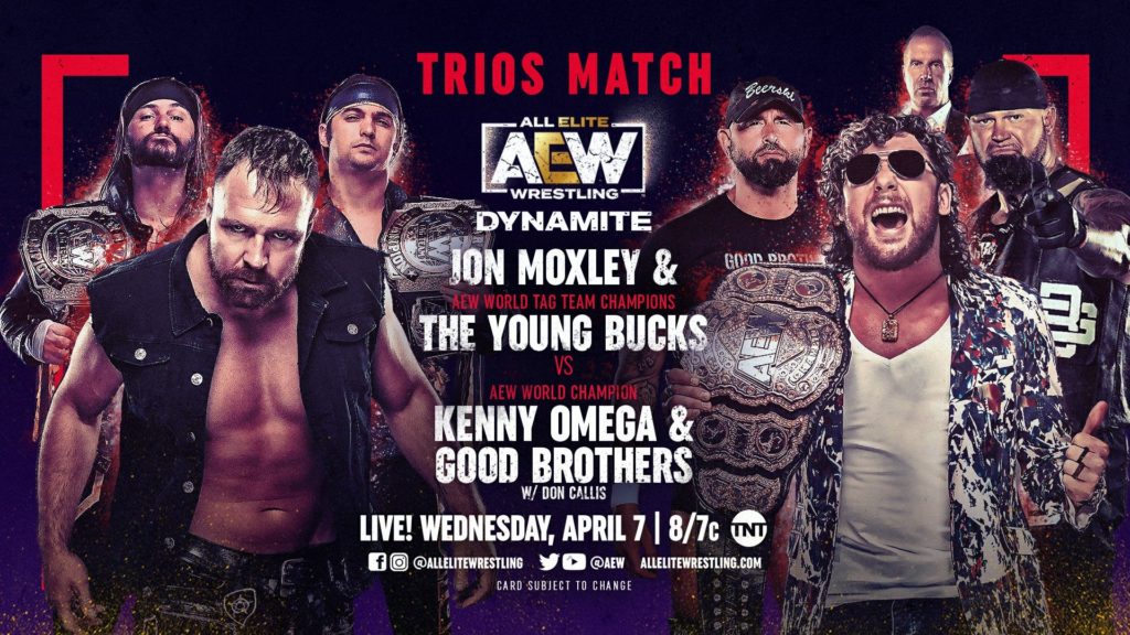 AEW Dynamite Results: Jon Moxley & The Young Bucks vs. Kenny Omega & The Good Brothers