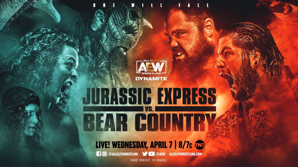 AEW Dynamite Results: Jurassic Express (Jungle Boy & Luchasaurus) vs. Bear Country (Bear Boulder & Bear Bronson)