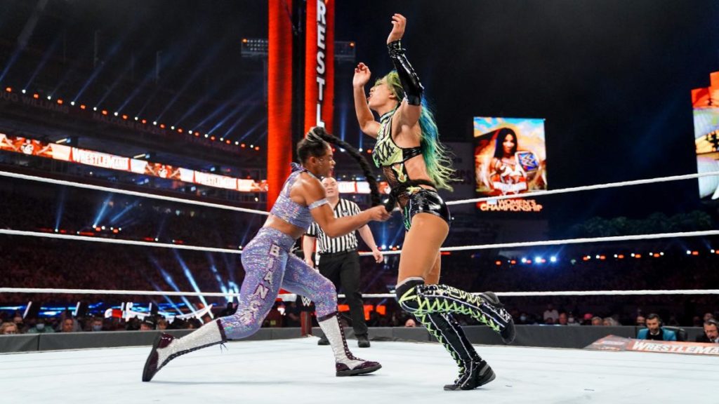 WWE Wrestlemania 37 Night One Results: Bianca Belair Defeats Sasha Banks With K.O.D To Win WWE SmackDown Women's Championship In Historic Main Event
