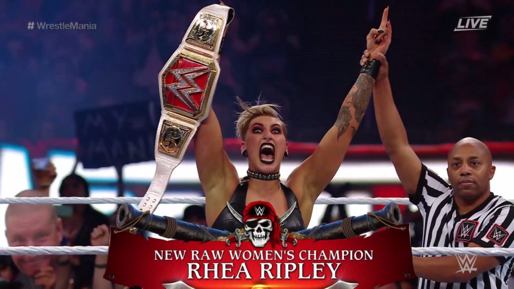 WWE Wrestlemania 37 Night Two Results: Rhea Ripley Defeats Asuka Via The Riptide To Win WWE RAW Women’s Championship WWE Wrestlemania 37 Night Two Results: Rhea Ripley Defeats Asuka Via The Riptide To Win WWE RAW Women's Championship