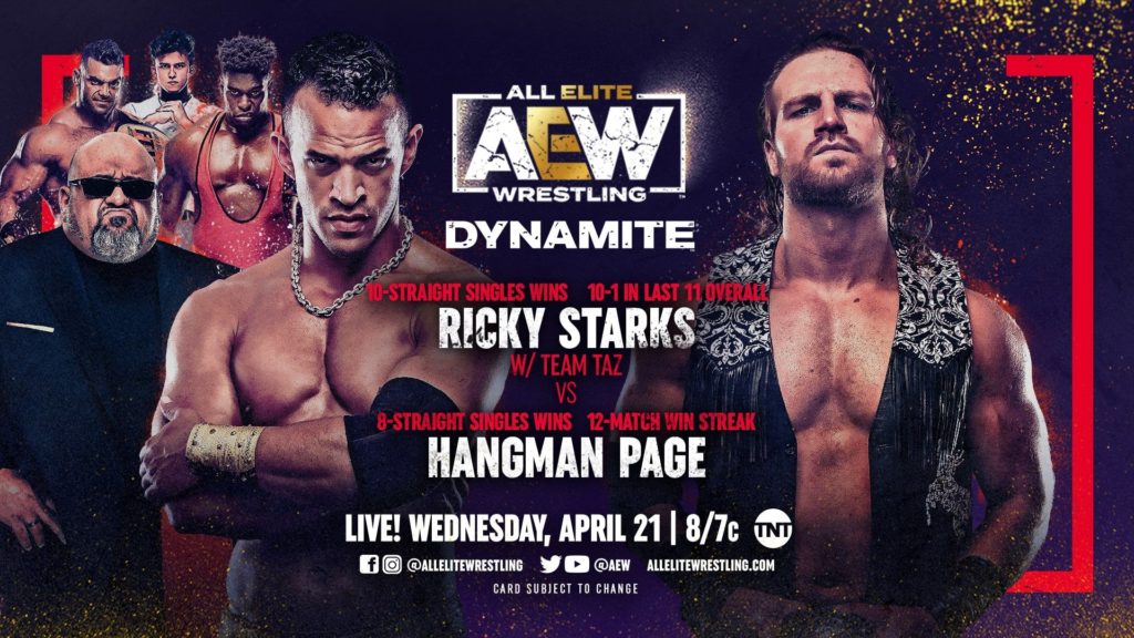 AEW Dynamite Results: Ricky Starks vs. Hangman Page
