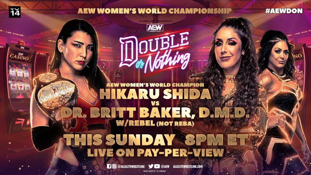 AEW Double Or Nothing Results: Hikaru Shida vs. Britt Baker (AEW World Women's Championship)