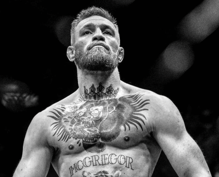 What’s Going On With UFC Star Conor McGregor & EPL Club Manchester United? conor mcgregor ufc black and white