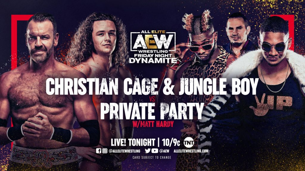 AEW Dynamite Results: Jungle Boy & Christian Cage Defeat Private Party Via Snare Trap