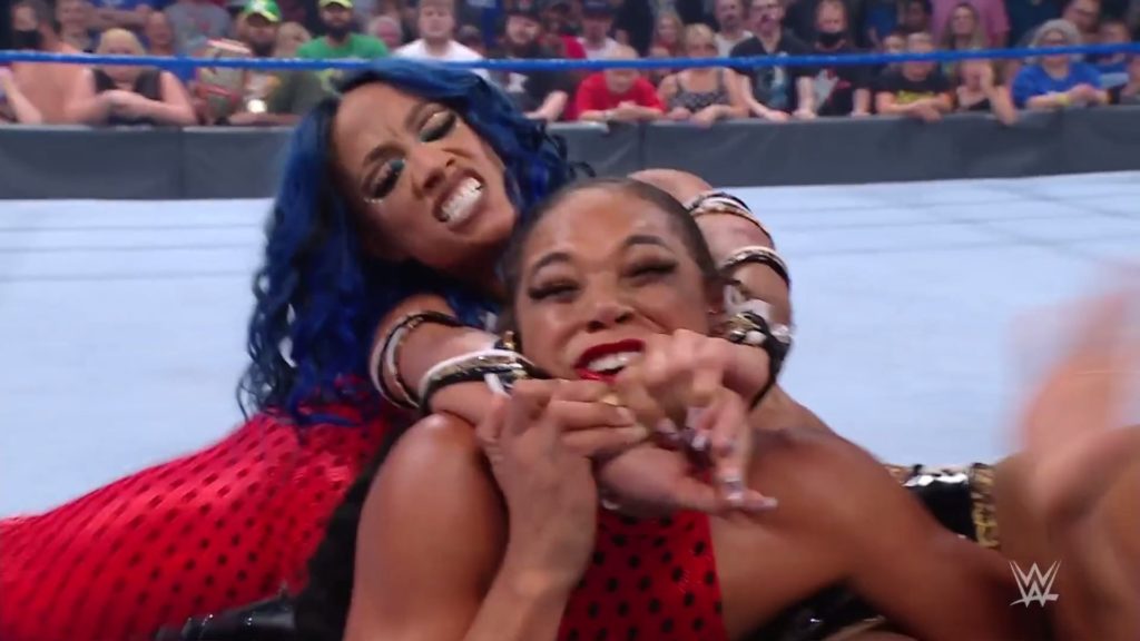 WWE Smackdown Results (7/30) – Seth Rollins Took Out Edge; Sasha Banks and Bianca Belair Defeated Carmella and Zelina Vega by Submission; Banks then Turned on Belair WWE Smackdown Results