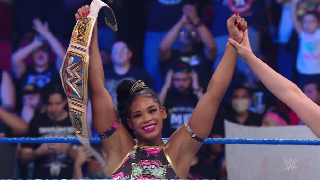WWE Smackdown Results (7/16) – Smackdown Women’s Championship – Bianca Belair (c) Defeated Carmella by Pinfall via a KOD; Cesaro Defeated Otis w/Chad Gable by Disqualification WWE Smackdown Results