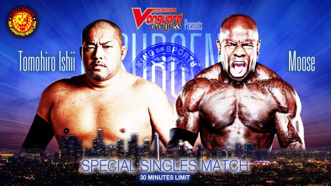 NJPW Resurgence Results: Tomohiro Ishii Defeats Moose Via Vertical Drop Brainbuster (08/14) NJPW Resurgence Results: Tomohiro Ishii vs Moose (08/14)