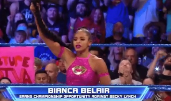 WWE Smackdown Results (8/27) – Fatal Four Way Number One Contenders Match – Bianca Belair Defeated Liv Morgan (pin), Zelina Vega, and Carmella to Earn a Title Shot WWE Smackdown Results