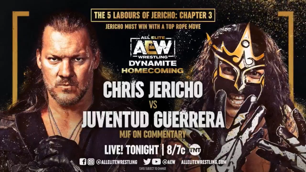 AEW Homecoming Results: Chris Jericho vs. Juventud Guerrera (08/04)