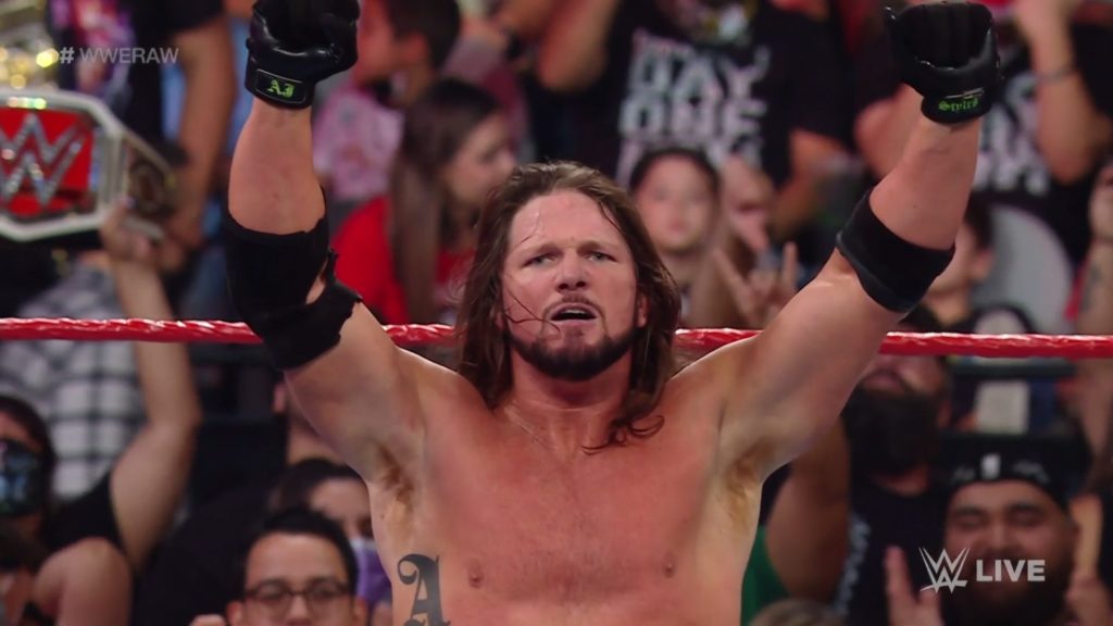 WWE Raw Results (8/16) – AJ Styles w/Omos Defeated Riddle by Pinfall via a Styles Clash WWE Raw Results