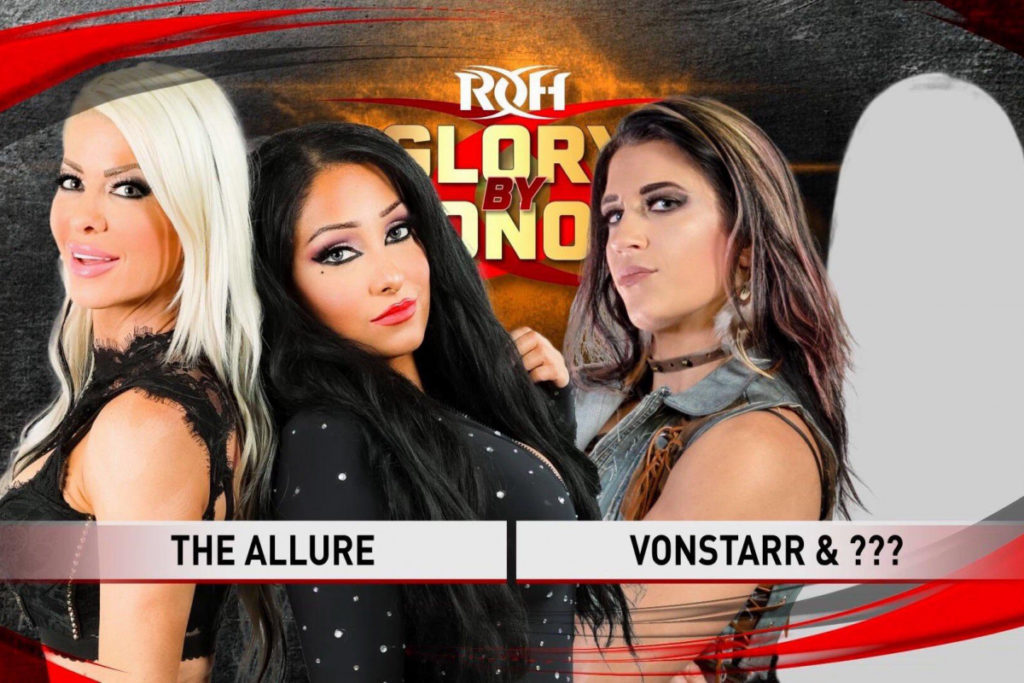 Ring Of Honor Glory By Honor Results: The Allure (Angelina Love & Mandy Leon) vs. ??? & Vita VonStarr