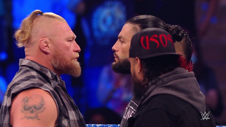 WWE Smackdown Results (9/10) – Brock Lesnar Challenges Roman Reigns and Wrecks the Bloodline; King Nakamura, Rick Boogs, Big E, Dominik Mysterio, Rey Mysterio Defeated Sami Zayn w/Trae Young, Dolph Ziggler, Robert Roode, Otis w/Chad Gable, Apollo Crews w/ Commander Azeez by Pinfall When Big E hit a Big Ending on Sami Zayn for the Win WWE Smackdown Results