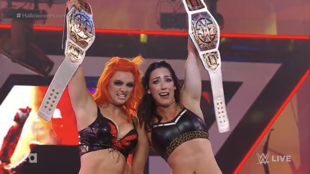 WWE NXT Halloween Havoc Results: Toxic Attraction Claim NXT Women's Tag Team Championships In Chaotic Stairway To Hell Match (10/26)