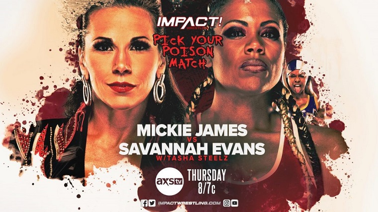 Impact Wrestling Results (10/21) – Pick Your Poison – Mickie James Defeated Savannah Evans by Pinfall; Brian Myers Cuts Sam Beale and Manny Lemons; Knockouts Tag Team Contract Signing Impact Wrestling Results