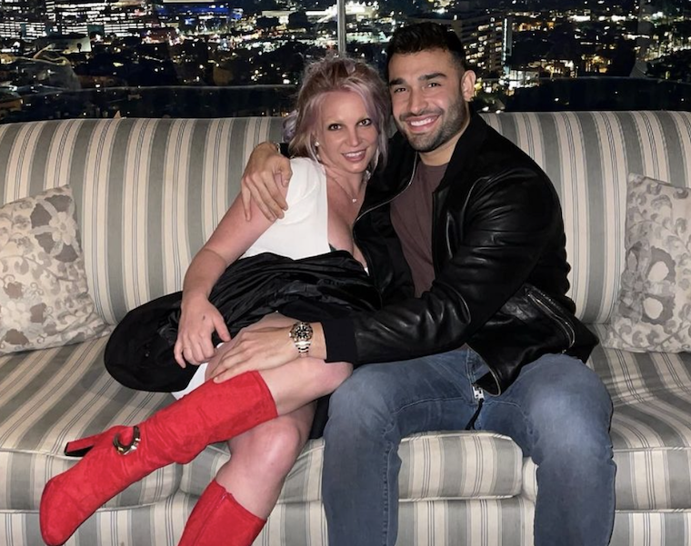 Sam Asghari Tells His Fiancée Britney Spears ‘The World Is Ours Baby’ sam asghari britney spears january 2022