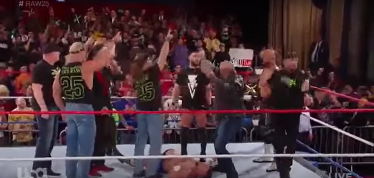 Shawn Michaels Mocked Dax Hardwood Backstage at Raw 25 Shawn Michaels Mocked Dax Hardwood