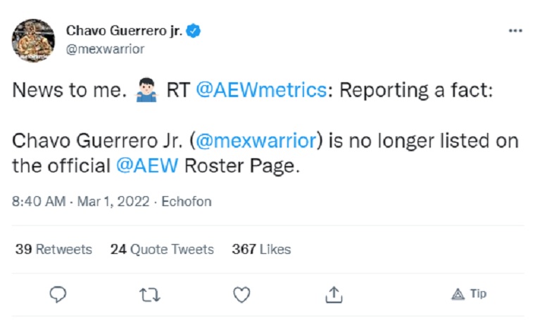 Tony Kahn Ghosted Chavo Guerrero Tony Kahn Ghosted Chavo Guerrero