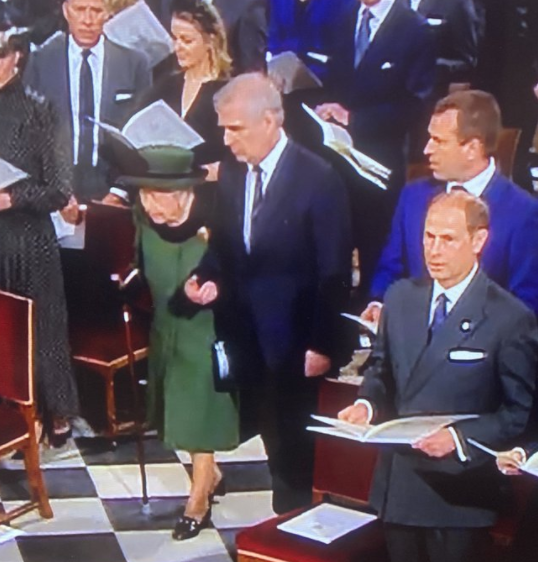 Queen Elizabeth II and Prince Andrew