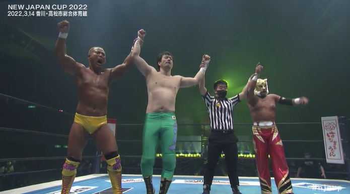 NJPW New Japan Cup Results: SHO Continues Attacks On El Desperado, Guerrillas of Destiny Get Brutalized By BULLET CLUB (03/14) NJPW New Japan Cup Results: SHO Continues Attacks On El Desperado, Guerrillas of Destiny Get Brutalized By BULLET CLUB (03/14)