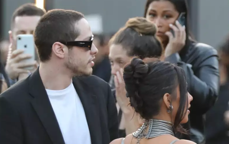 Pete Davidson Shows Kim Kardashian Support At The Kardashians Hulu Premiere