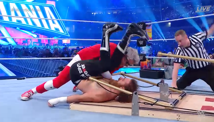 WWE WrestleMania 38 Night Two Results: Bobby Lashley Hands Omos His First Loss, Johnny Knoxville Defeats Sami Zayn (04/03) WWE WrestleMania 38 Night Two Results: Bobby Lashley Hands Omos His First Loss, Johnny Knoxville Defeats Sami Zayn (04/03)