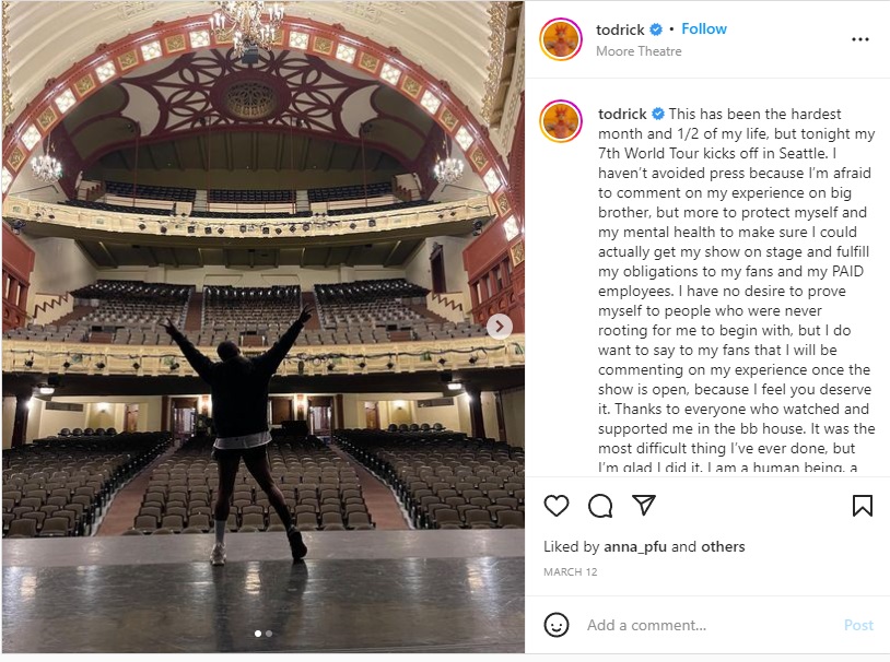 “Celebrity Big Brother 3” Participant Todrick Hall Owes Landlords $60K in Unpaid Rent